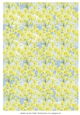 DAFFODILS BACKGROUND/BACKING PAPER: Floral A4 Daffodil & Sky Pattern with Commercial Use
