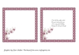 ORCHID INSERTS: Two Orchid Inserts, One Blank, One with Verse