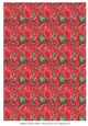 CHRISTMAS POINSETTIA: A4 Background/Backing Paper, With Commercial Use