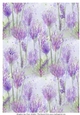 PURPLE FLORAL HERBS: A4 Background/Backing Paper With Commercial Use