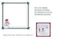 CHRISTMAS SNOWMAN SANTA INSERT: Blank Insert With Optional Snowman Verse, Bonus Gift Tag/Mini Topper & Commercial Use