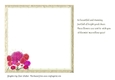DAHLIAS: 7x7 Floral Insert With Optional Birthday Verse, and Commercial Use