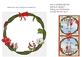 CHRISTMAS WREATH INSERT WITH MICE: 7x7 Christmas Insert with Optional Christmas Verse, Bonus Gift Tag/Mini Topper & Commercial Use