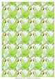 PAIR OF PARAKEETS BACKGROUND: A4 Green Parakeet Bird Patterned Background/Backing Paper, with Commercial Use