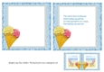 ICE CREAM ON THE BEACH INSERTS: 1 Blank, One With Verse, Bonus Gift Tag/Mini Topper, & Commercial Use