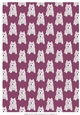 CUTE WESTIES: A4 Westie-Patterned Background/Backing Paper, With Commercial Use