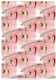 CHRISTMAS ORNAMENT BACKGROUND/BACKING PAPER: A4 Vertical Orientation With Commercial Use