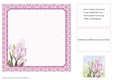 MAGNOLIA: Pink Floral insert, 2 Optional Verses, & Bonus Gift Tag/Mini-Topper