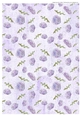 PURPLE FLORAL BACKGROUND: A4 Multi-Directional Backing Paper With Commercial Use