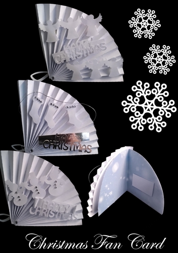 CHRISTMAS FAN CARD - THREE IN ONE (2020)