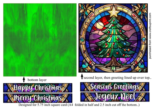 Stained Glass 14 - CHRISTMAS