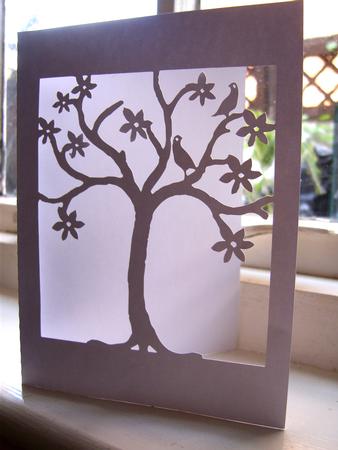 Framed Tree with Birds