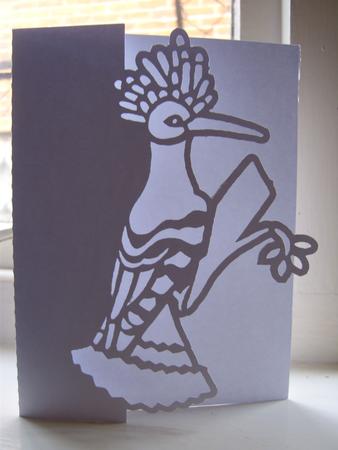 Peacock Over the Edge Card 2