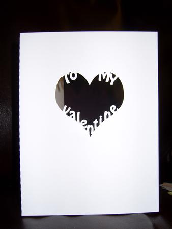 To My Valentine Aperture Card