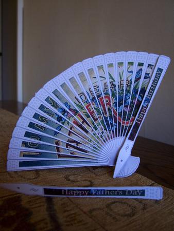 Floral Fan Card - Fathers Day And Birthday