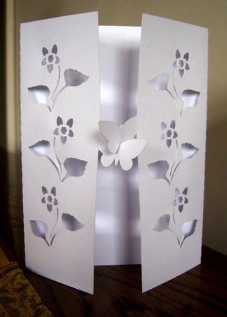 Floral Gatefold 1 With Butterflies