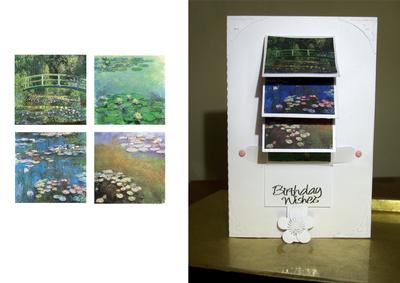 Monet Waterfall Card