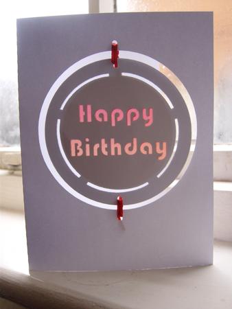 Happy Birthday Hanging Card