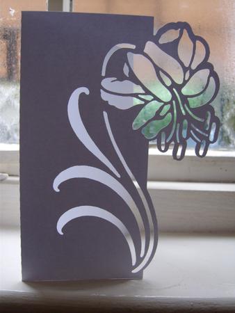 Floral 4 Over The Edge Card
