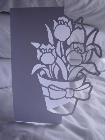Flower Pot Over The Edge Card
