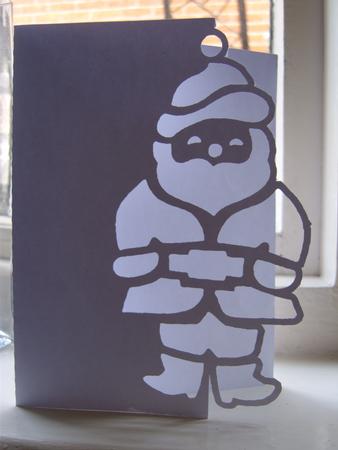 Father Christmas 3 Over The Edge Card