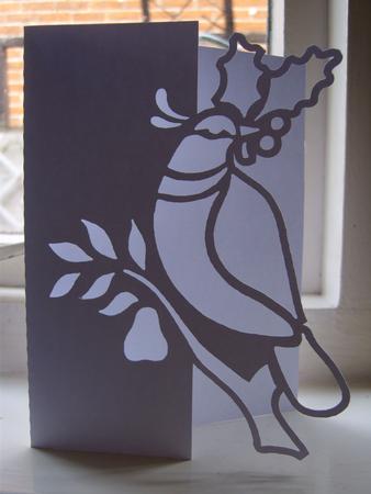 Partridge In A Pear Tree Christmas Over The Edge Card