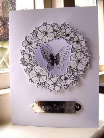 Garland Aperture Card With Butterfly