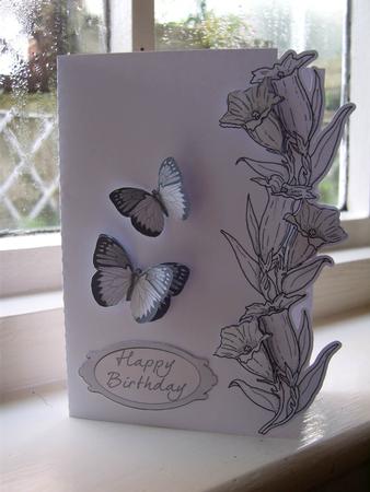 SCANNCUT OPTIMISED Line Art (border Edge) Card 7 With Butterflies