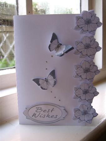 SCANNCUT OPTIMISED Line Art (border Edge) Card 15 With Butterflies