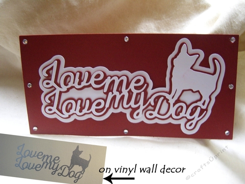 Love me Love my Dog bookmark