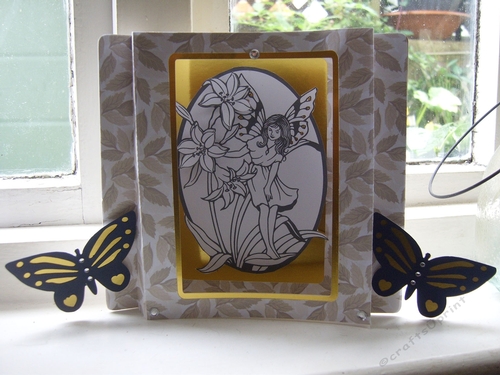 3d Fairy Card with butterflies