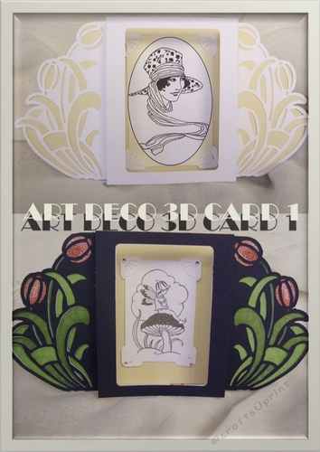 ART DECO 3D FRAME CARD 1