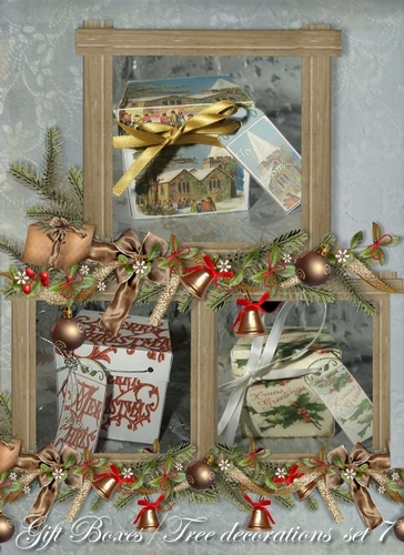 SCANNCUT Optimised Christmas Gift Boxes / tree decorations - Set 7
