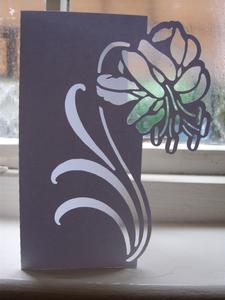 Floral Over the Edge Card 4 SVG