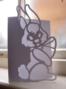 Easter Bunny 1 Over the Edge Card