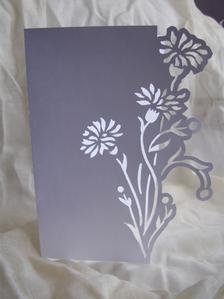 Floral 5 Over the Edge Card