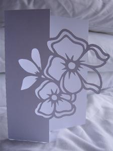 Floral 9 Over the Edge Card