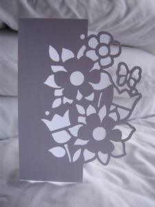 Floral 13 Over the Edge Card