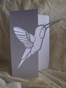 Humming Bird Over the Edge Card