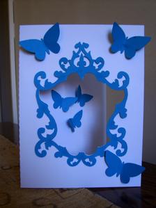Frame Aperture Card With Butterflies
