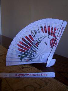 Poppies Fan Card - Birthday And Mothers Day
