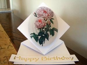 Spring Card Pink Roses