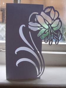 Floral 4 Over The Edge Card