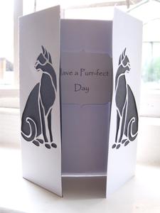 Cat Gatefold Card