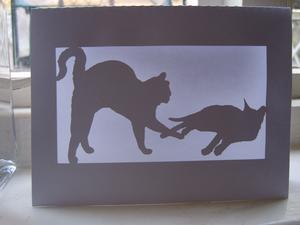 Cats In A Frame Card