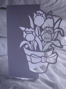 Flower Pot Over The Edge Card