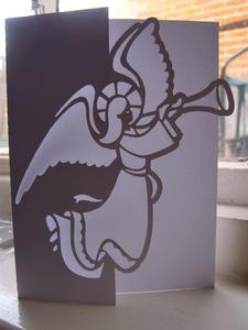 Christmas Angel Over The Edge Card