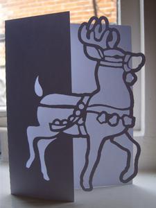 Reindeer Over The Edge Card