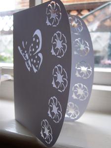 Curved Edge Card With Butterfly