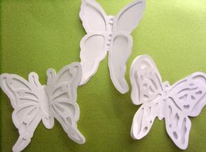 Embossed Effect Butterflies